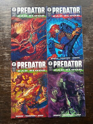 PREDATOR BAD BLOOD 1 2 3 4 FULL RUN LOT Aliens vs Dark Horse Comics Terminator