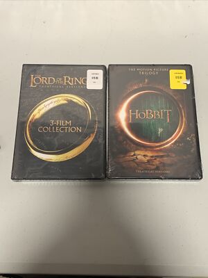 The Lord Of the Rings Trilogy & The Hobbit Trilogy ( DVD Complete SET Lot) NEW