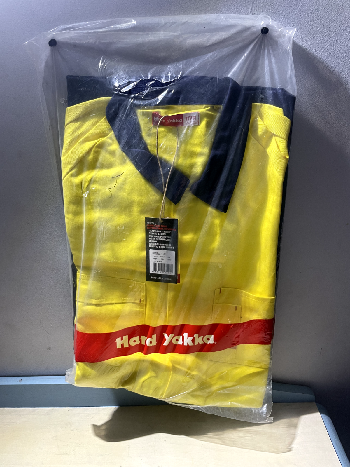 Brand New Sealed Never Worn Hard Yakka Coverall 2 Tone Size 114R