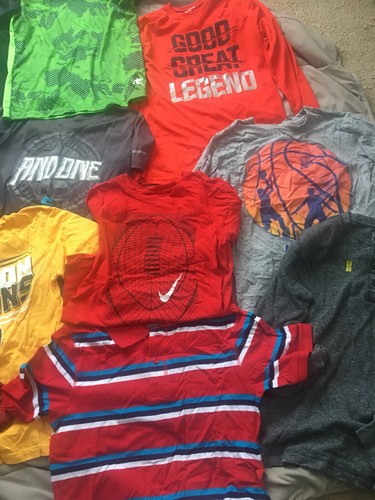 Boys size M 10-12 Clothing Lot 23 Piece Brooklyn Cloth, And1, Nike, Jordan, Etc.