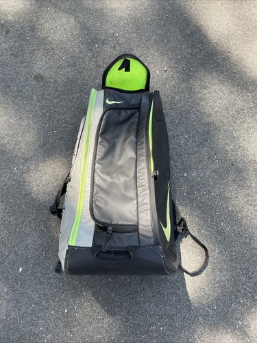 Nike Court Tech 1 Tennis Bag Backpack Black Silver Volt Pre Owned