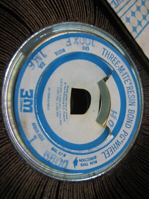 Three-M-Ite Resin Bond Cloth PG Wheels  6'' x 1'' x 1'' Arbor 100xe Grit  #5500
