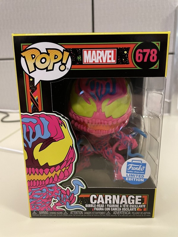 Carnage Funko Pop! Vinyl Checklist - Find All The Funko Figurines with this Database of All