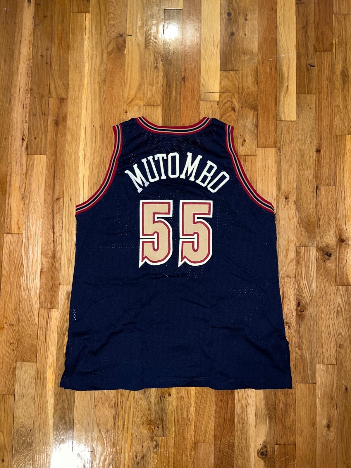 【国際ブランド】 DENVER Champion MUTOMBO DIKEMBE NUGGETS 48 Jersey AUTHENTIC 記念ユニフォーム
