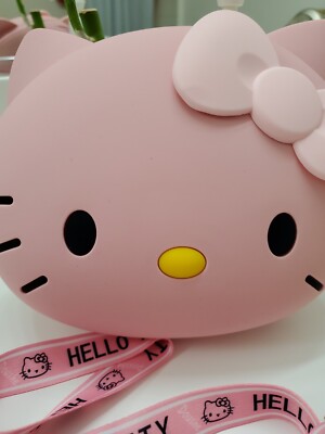 Hello Kitty 3D Silicone Shoulder Purse Crossbody Bag. Pink