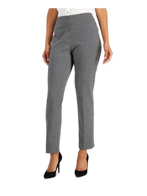 

KASPER Женские черные брюки с узором -quot;гусиные лапки-quot; для работы прямые брюки, Черный, 10819016