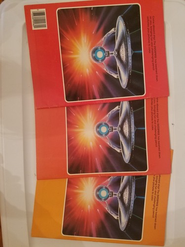 VINTAGE STAR TREK COLOR AND ACTIVITY BOOK 1979 3 books