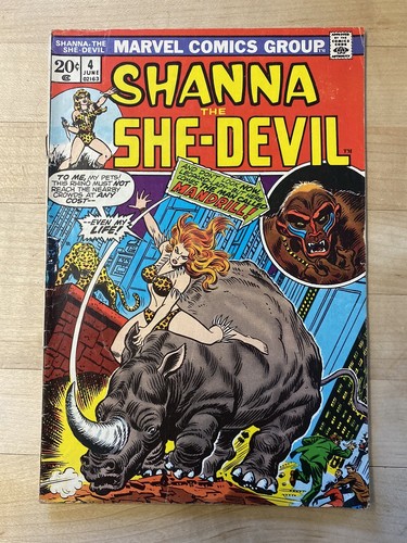 SHANNA THE SHE-DEVIL #4 - MANDRILL APPEARANCE! MARVEL COMICS