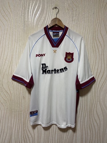 ウェア Westham United 1995/97 Away L/S Uniform WEST HAM UNITED 1995/1997 FOOTBALL L/S SHIRT JERSEY AWAY
