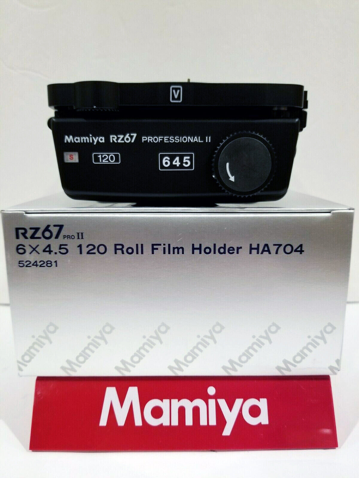 Mamiya RZ67 ProII HA704 120 6x4.5 roll film holder back ,  no mask / dark slide