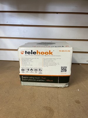 New (Open Box) Atdec Telehook Projector Ceiling Mount White TH-WH-PJ-FM