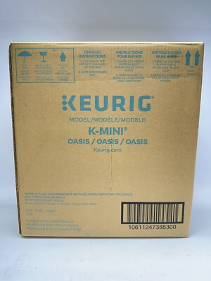 KEURIG K-Mini Single Serve Compact K-Cup Pod Coffee Maker (OASIS) NEW OPEN BOX!