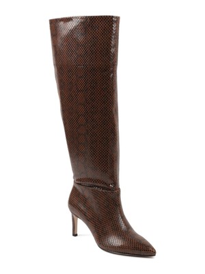 

BCBGENERATION Женские коричневые ботинки со змеиным принтом и широкой икрой Marlo Stiletto Slouch Boot  M, Коричневый, GN209520