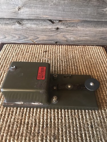 Vintage Wilson Morse Code Made In Canada Telegraph