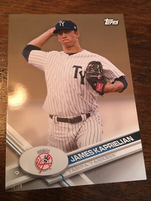 2017 Topps Pro Debut Jumbo 5x7 James Kaprielian Yankees 135 #'d 02/49