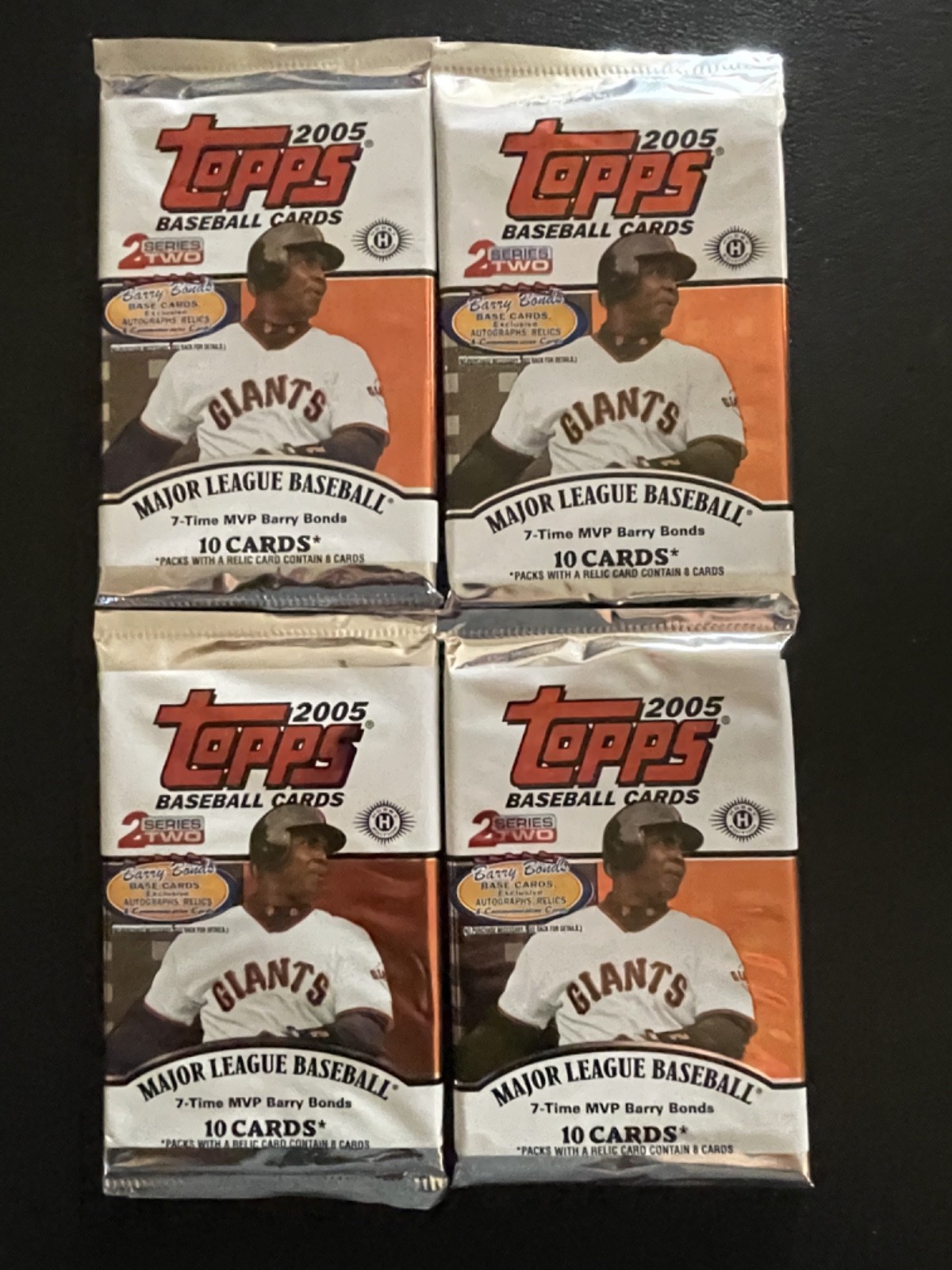 2005 Topps Series 2 Baseball 10 Cards Per Pack Lot Of 4 #33