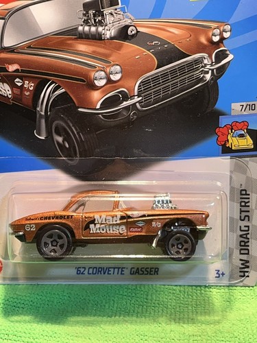 ホットウィール　62 Corvette Gasser　純正プロテクター付き Amazon.com: Hot Wheels 1:64 Scale '62 Corvette Gasser Die