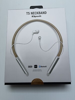 Klipsch T5 Neckband in-ear wireless Bluetooth earphones headphones (Brown)