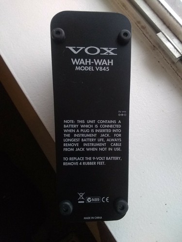 VOX V845 Classic Wah Guitar Effect Pedal