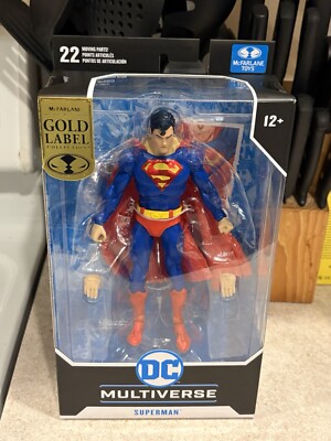 Mcfarlane Dc Gold Label Superman Walmart Exclusive In Hand