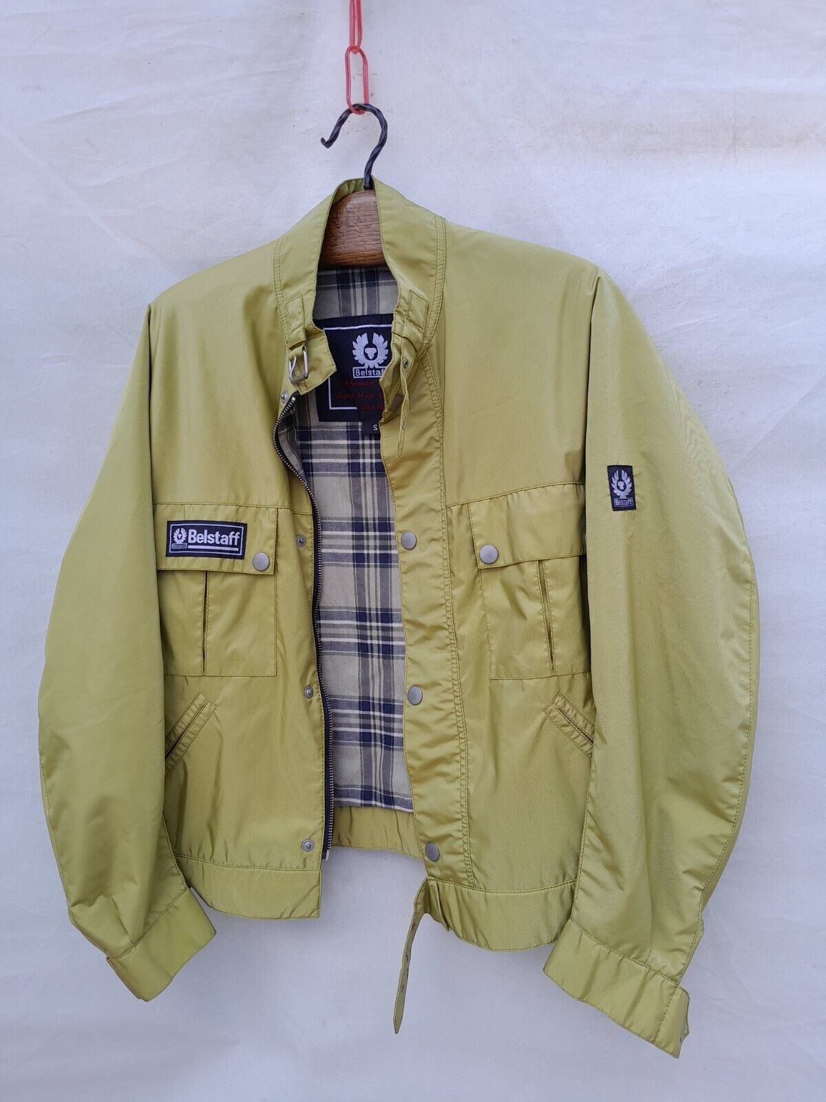 Belstaff Bomber Jacket Mens Small Yellow Light Weight Belstaff Bomber Jacket Mens Small Yellow Light Weight