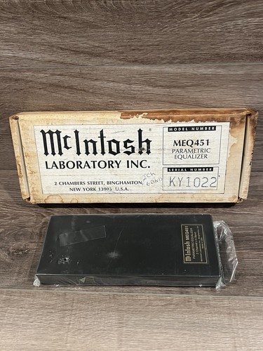 McIntosh MEQ451 パラメトリックイコライザー McIntosh MEQ451 2CH 6 Band Parametric Equalizer NOS RARE