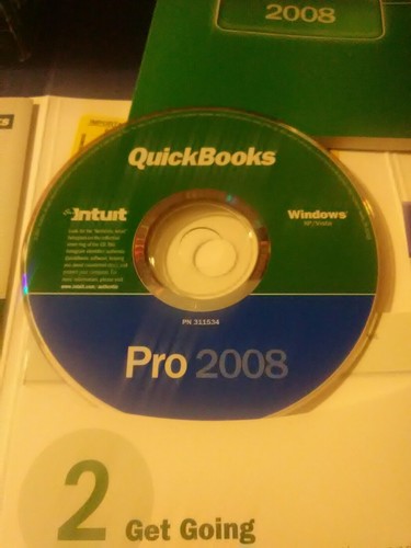 Intuit QuickBooks Pro 2008 - Includes CD License # Product # Instruction Guide