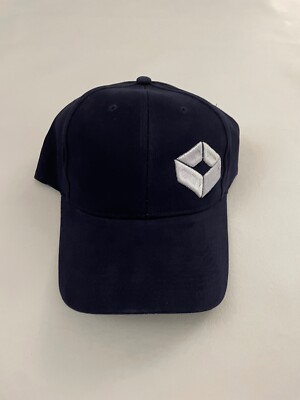 New Maxco Embroidered Graphic Navy Blue Fitted Baseball Hat One Size