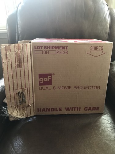 Gaf 1588 Z Dual 8mm Super 8mm Load Projector with ORIGINAL BOX