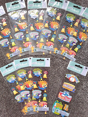 11 pks EK SUCCESS  JOLEES DIMENSIONAL STICKERS  Back to School Winner Graduation