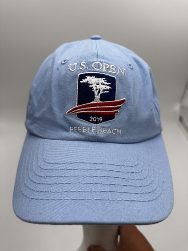 2019 US Open Pebble Beach Golf Hat Cap USGA Member Light Blue Strapback