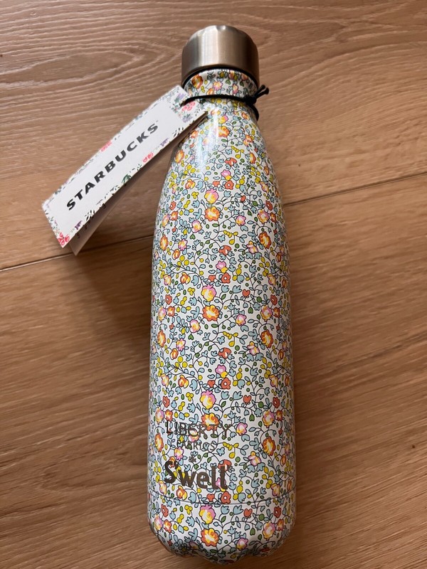 NEW Starbucks SWELL Liberty of London Fabric Stainless Water Bottle 17oz Tumbler