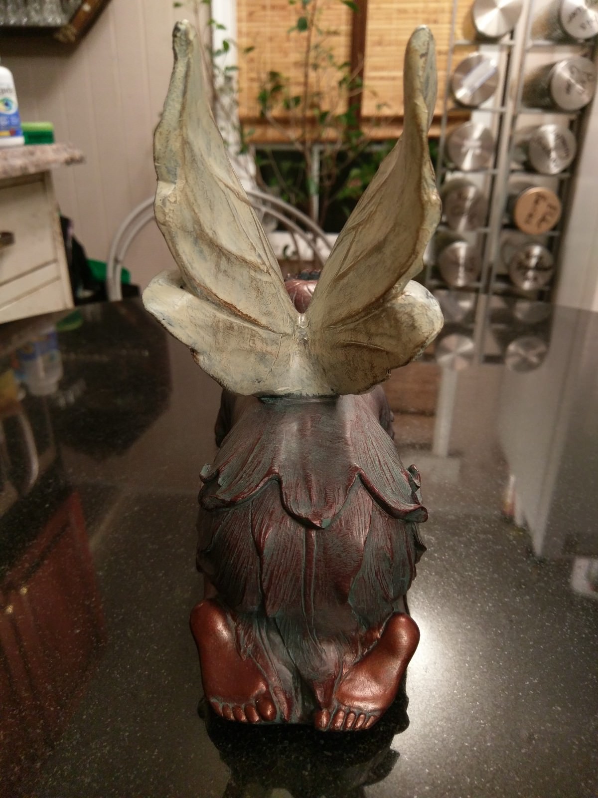 Gorgeous Bronze Look Deck, Desk or Shelf Fairy.Nice!!