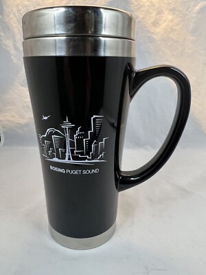 Boeing Puget Sound Stsinless Steel Coffee Tea Mug 7 