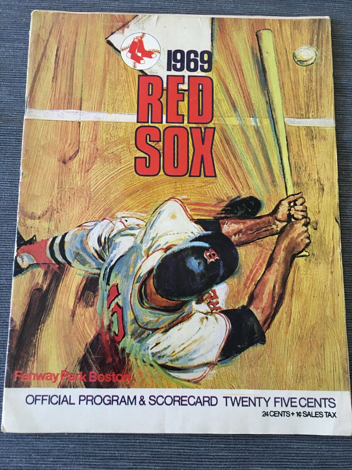 1969 Boston Red Sox Program Carl Yastrzemski Tony Conigliaro ...