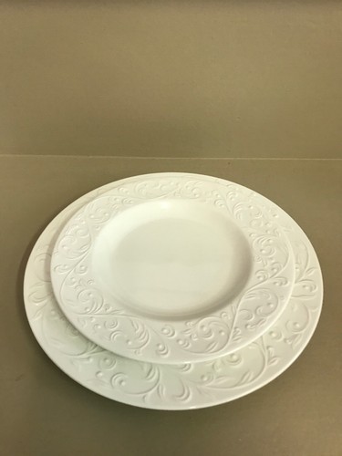 Lenox Opal Innocence Carved 4 Piece Porcelain Dinnerware Place Setting New