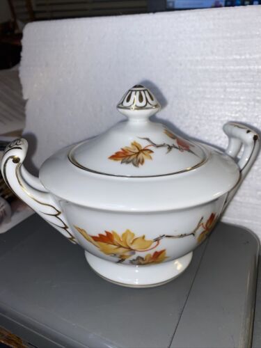 Craftsman China Golden Autumn 169 Made in Japan Sugar Bowl Craftsman China Golden Autumn 169 Made in Japan Sugar Bowl