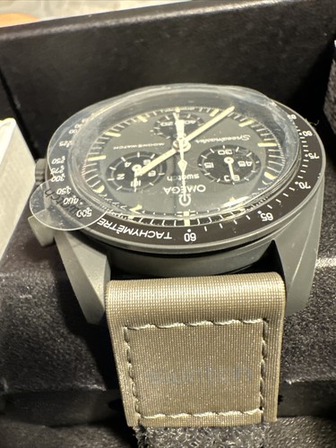 Pre-owned Omega X Swatch Moonswatch Mission To Mercury Watch -authentic- With Receipt