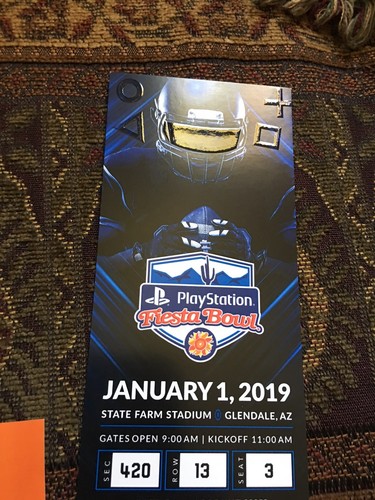 Playstation Fiesta Bowl 2 Tickets And Parking Pass