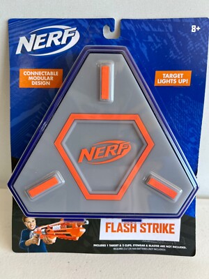 NERF Elite Flash Strike Connectable Modular Design Target Lights Up NEW