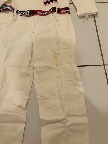 Pre-owned Rare Kidsuper Studio J Balvin Jumpsuit W Belt  Brand White Size Xl