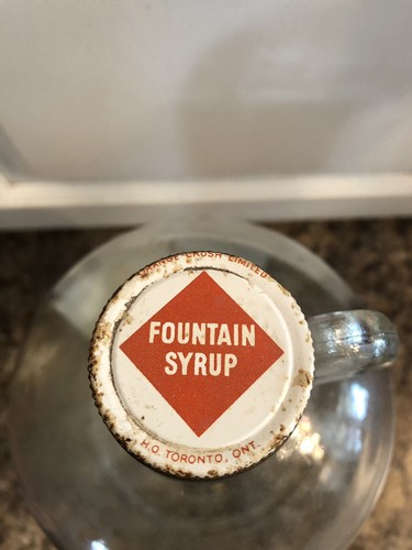 Orange Crush Fountain Syrup Jug