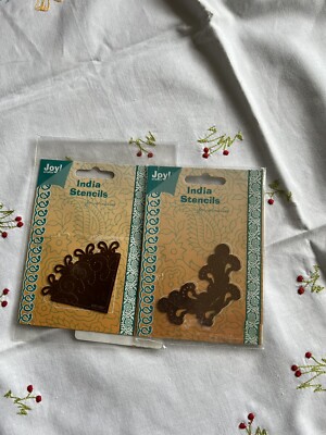 Joycrafts*2* India Prägeschablonen* Ecken* 6001/0067**6001/0066**Zug. Stampin UP