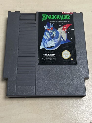 Shadowgate Nintendo NES Cartridge Video Game Adventure Puzzle Retro