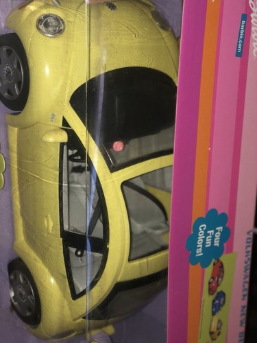 Yellow Barbie Volkswagen New Beetle Bug- Year 2000- Mattel - New In Box!