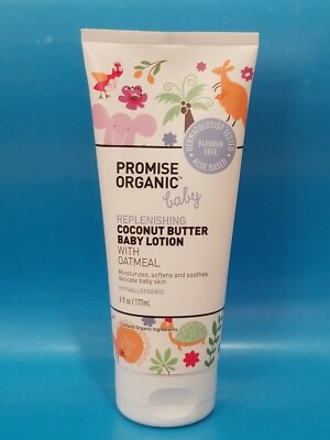 PROMISE ORGANIC. Baby REPLENISHING Coconut Butter BABY LOTION with OATMEAL  6 OZ