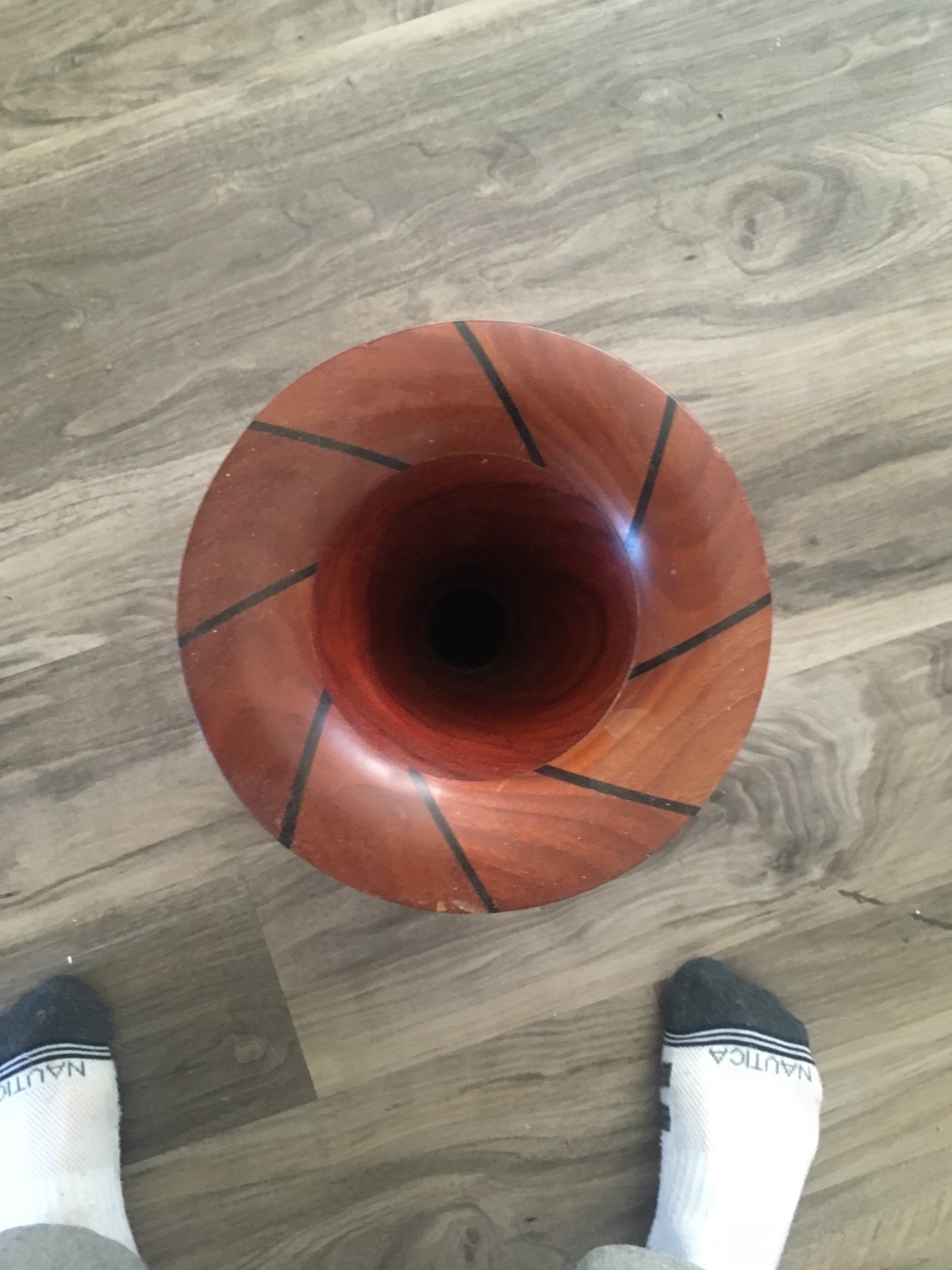 Antique Spun Hardwood Umbrella Stand