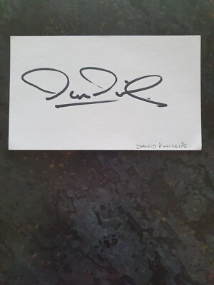 DAVID PHILLIPS - Signed White Card - FOOTBALL - NOTTM FOREST