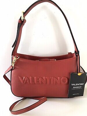 Valentino By Mario Valentino Kai Logo ￼Brick Red Shoulder Wallet￼ & Bag Red NWT