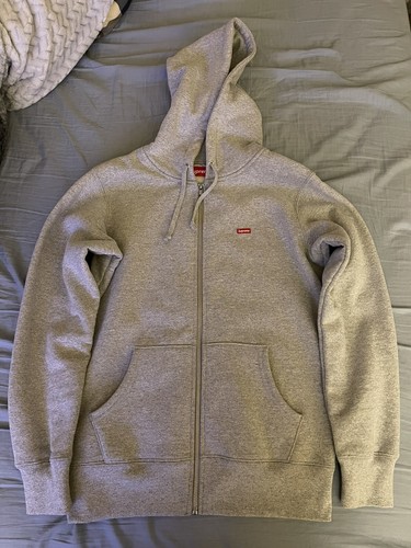 Supreme Small Box Logo Zip Up Hoodie FW16 HEATHER GREY Supreme Small Box Logo Zip Up Hoodie FW16 HEATHER GREY